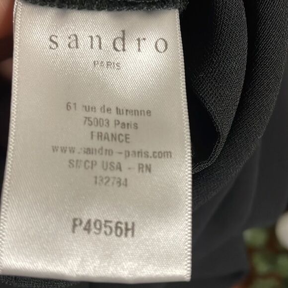 Sandro black mesh jumpsuit Size Medium/IT 2 - Picture 5 of 7